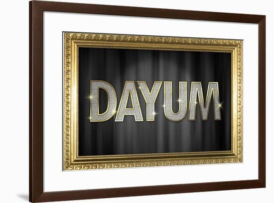 Dayum Bling-null-Framed Poster