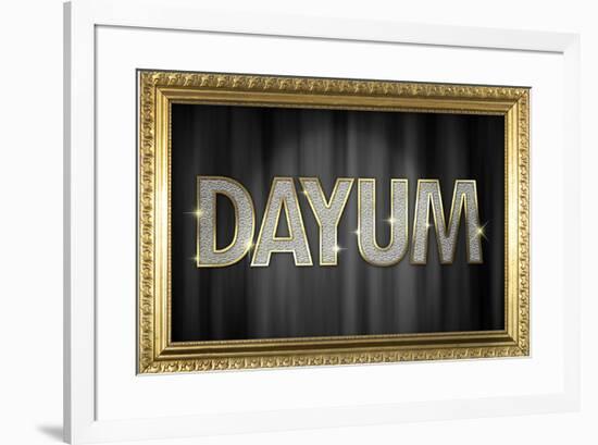 Dayum Bling-null-Framed Poster