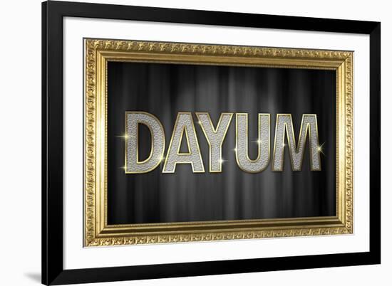 Dayum Bling-null-Framed Art Print