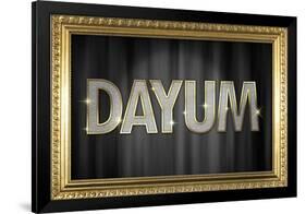 Dayum Bling-null-Framed Art Print