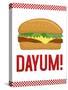 Dayum! Cheeseburger-null-Stretched Canvas