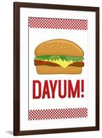 Dayum! Cheeseburger-null-Framed Art Print