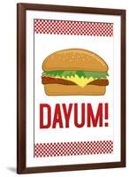 Dayum! Cheeseburger-null-Framed Art Print