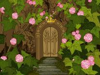 Magic Fairy Tale Winter Princess Castle. Raster Version.-Dazdraperma-Stretched Canvas