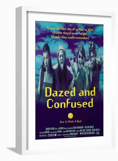 DAZED AND CONFUSED [1993], directed by RICHARD LINKLATER.-null-Framed Photographic Print
