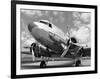 DC-3 in air field, Arizona-null-Framed Art Print