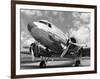 DC-3 in air field, Arizona-null-Framed Art Print