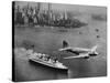 DC-3, SS Normandie, New York, 1938-Clyde Sunderland-Stretched Canvas