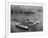 DC-3, SS Normandie, New York, 1938-Clyde Sunderland-Framed Art Print