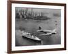 DC-3, SS Normandie, New York, 1938-Clyde Sunderland-Framed Art Print