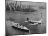 DC-3, SS Normandie, New York, 1938-Clyde Sunderland-Mounted Art Print