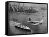 DC-3, SS Normandie, New York, 1938-Clyde Sunderland-Framed Stretched Canvas