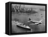 DC-3, SS Normandie, New York, 1938-Clyde Sunderland-Framed Stretched Canvas