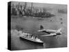 DC-3, SS Normandie, New York, 1938-Clyde Sunderland-Stretched Canvas