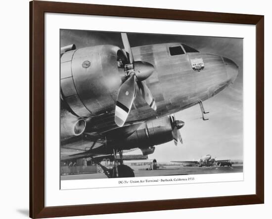 DC-3, Union Air Terminal, Burbank, California 1935-null-Framed Art Print