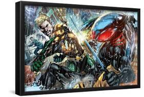 DC Comics - Aquaman - Aquaman vs. Black Manta-Trends International-Framed Poster