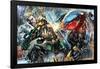 DC Comics - Aquaman - Aquaman vs. Black Manta-Trends International-Framed Poster