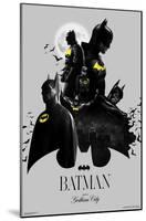 DC Comics Batman: 85th Anniversary - Batman Collage-Trends International-Mounted Poster