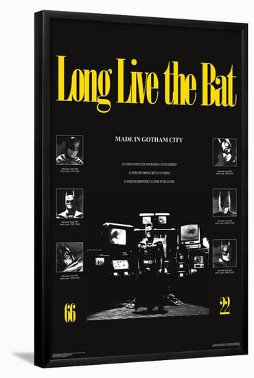 DC Comics Batman: 85th Anniversary - Long Live The Bat (Batman Collage)-Trends International-Framed Poster