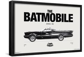 DC Comics Batman: 85th Anniversary - The Batmobile 1966-Trends International-Framed Poster