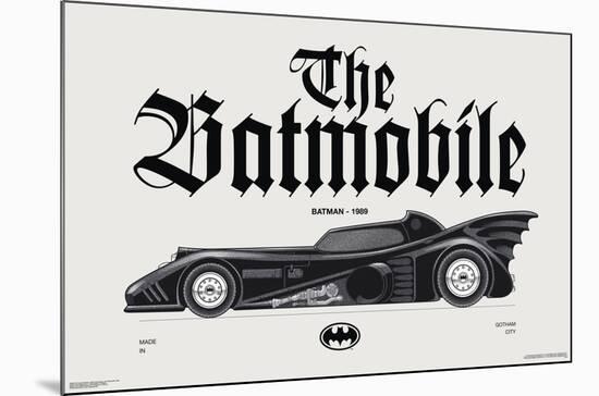 DC Comics Batman: 85th Anniversary - The Batmobile 1989-Trends International-Mounted Poster