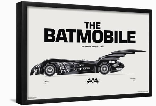 DC Comics Batman: 85th Anniversary - The Batmobile 1997-Trends International-Framed Poster