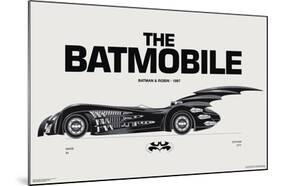 DC Comics Batman: 85th Anniversary - The Batmobile 1997-Trends International-Mounted Poster