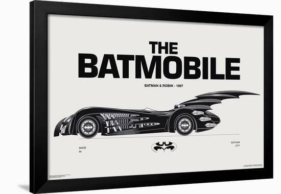 DC Comics Batman: 85th Anniversary - The Batmobile 1997-Trends International-Framed Poster