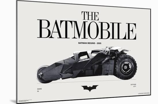 DC Comics Batman: 85th Anniversary - The Batmobile 2005-Trends International-Mounted Poster