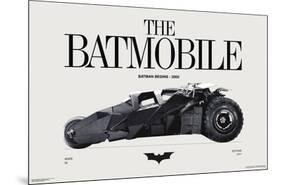 DC Comics Batman: 85th Anniversary - The Batmobile 2005-Trends International-Mounted Poster