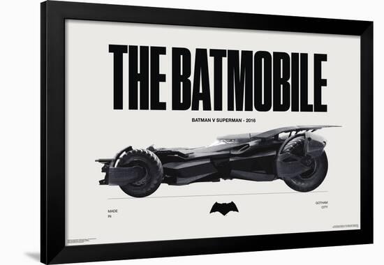 DC Comics Batman: 85th Anniversary - The Batmobile 2016-Trends International-Framed Poster