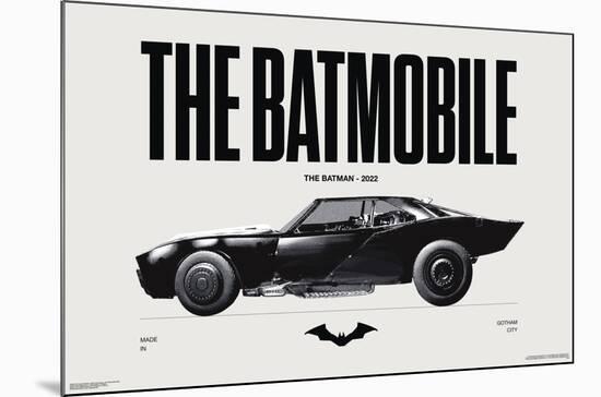 DC Comics Batman: 85th Anniversary - The Batmobile 2022-Trends International-Mounted Poster