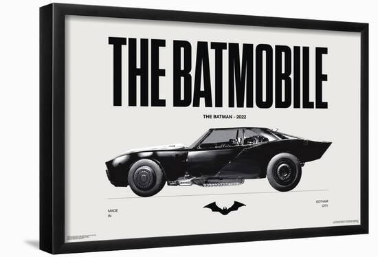 DC Comics Batman: 85th Anniversary - The Batmobile 2022-Trends International-Framed Poster