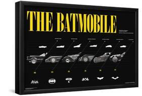 DC Comics Batman: 85th Anniversary - The Batmobiles Horizontal-Trends International-Framed Poster