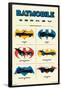 DC Comics Batman: 85th Anniversary - The Batmobiles Logos-Trends International-Framed Poster