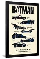 DC Comics Batman: 85th Anniversary - The Batmobiles Made In Gotham-Trends International-Framed Poster