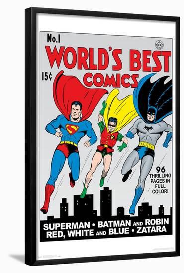 DC Comics - Batman And Robin - Worlds Best Comics - Cover 1-Trends International-Framed Poster