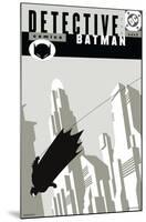 DC Comics Batman - Art Deco Skyline-Trends International-Mounted Poster