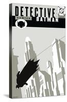 DC Comics Batman - Art Deco Skyline-Trends International-Stretched Canvas