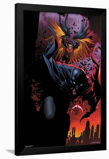 DC Comics Batman - Batman and Robin Attack-Trends International-Framed Poster