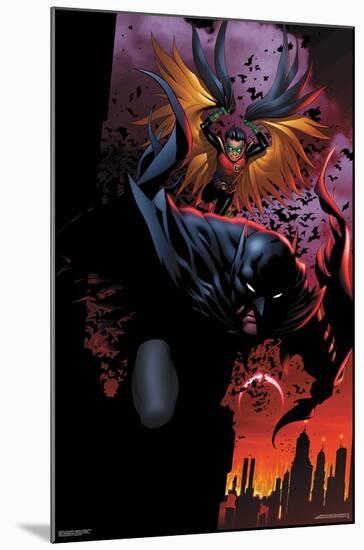 DC Comics Batman - Batman and Robin Attack-Trends International-Mounted Poster