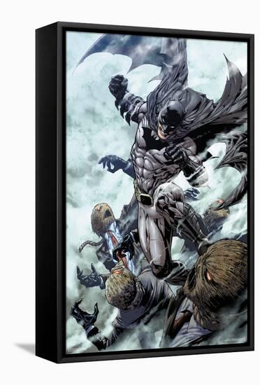 DC Comics Batman - Batman Fighting The Scarecrow-Trends International-Framed Stretched Canvas