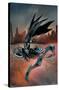 DC Comics Batman - Batman throwing Batarang-Trends International-Stretched Canvas