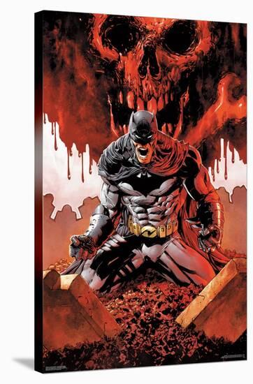 DC Comics Batman - Batman with Bones-Trends International-Stretched Canvas