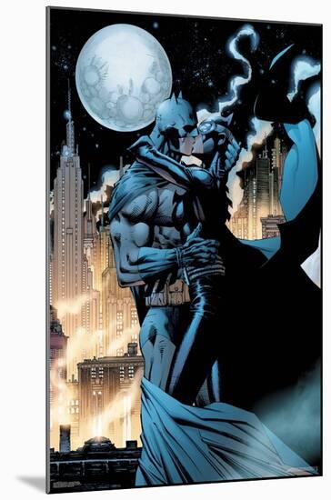 DC Comics Batman - Kissing Catwoman-Trends International-Mounted Poster