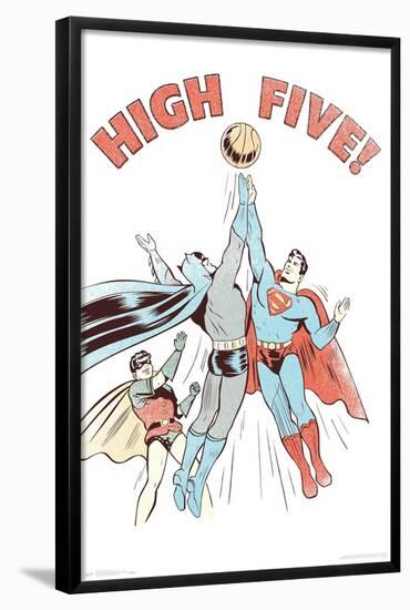 DC Comics - Batman - Robin - Superman - High Five-Trends International-Framed Poster