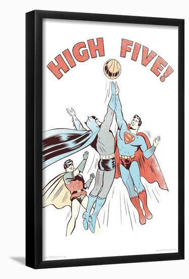 DC Comics - Batman - Robin - Superman - High Five-Trends International-Framed Poster