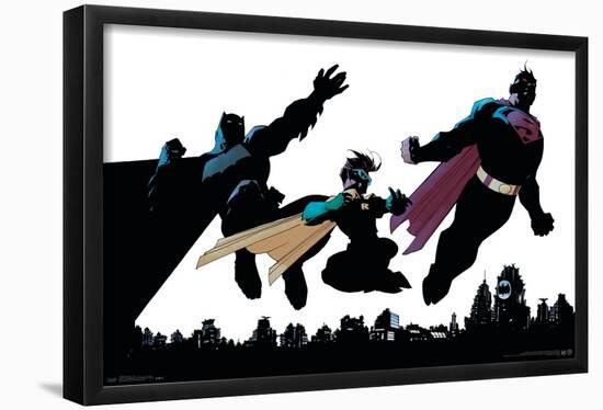 DC Comics - Batman - Robin - Superman - Trio-Trends International-Framed Poster