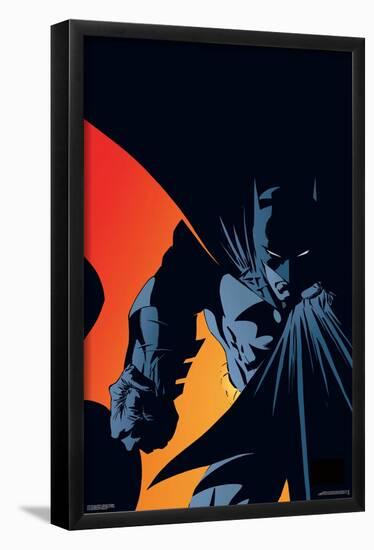 DC Comics Batman - Shadows and Orange-Trends International-Framed Poster