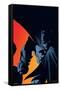 DC Comics Batman - Shadows and Orange-Trends International-Framed Stretched Canvas